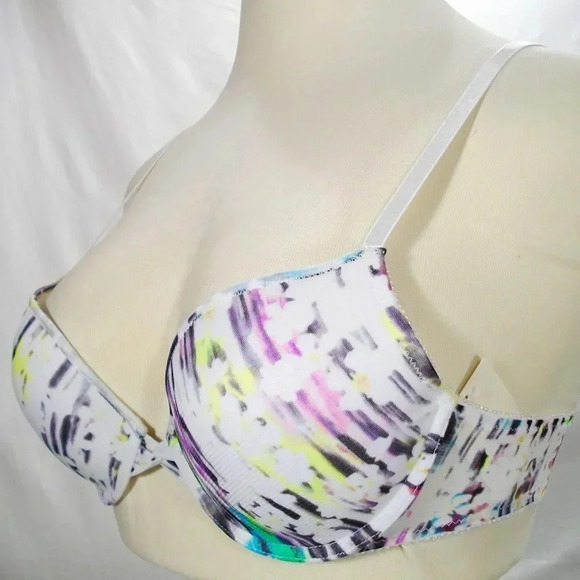32C On Gossamer Mesh Bump It Up Push Up UW Bra Floral NWT - Picture 3 of 5